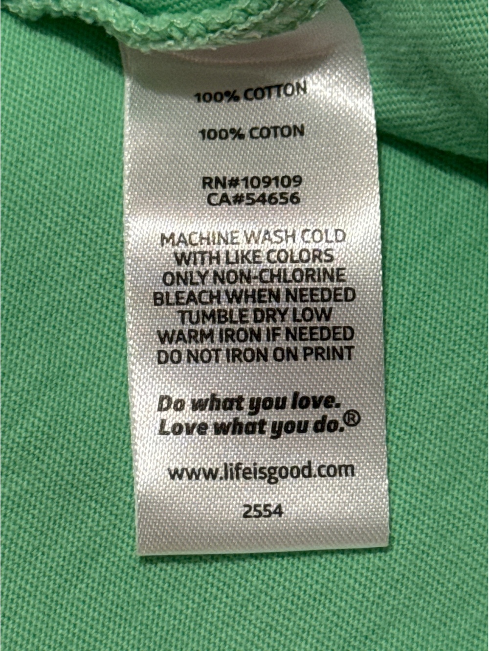 Life is Good XL Mint Green Floral Graphic T-Shirt - Picture 8 of 8